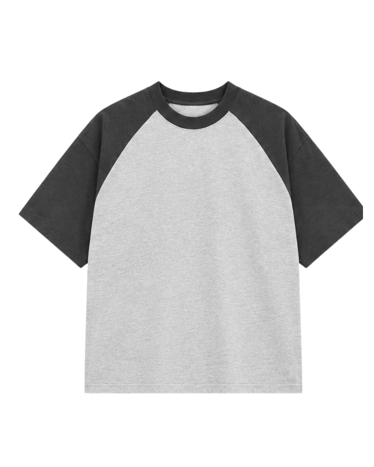 RAGLAN T-SHIRT - BLACK/LIGHT-GRAY