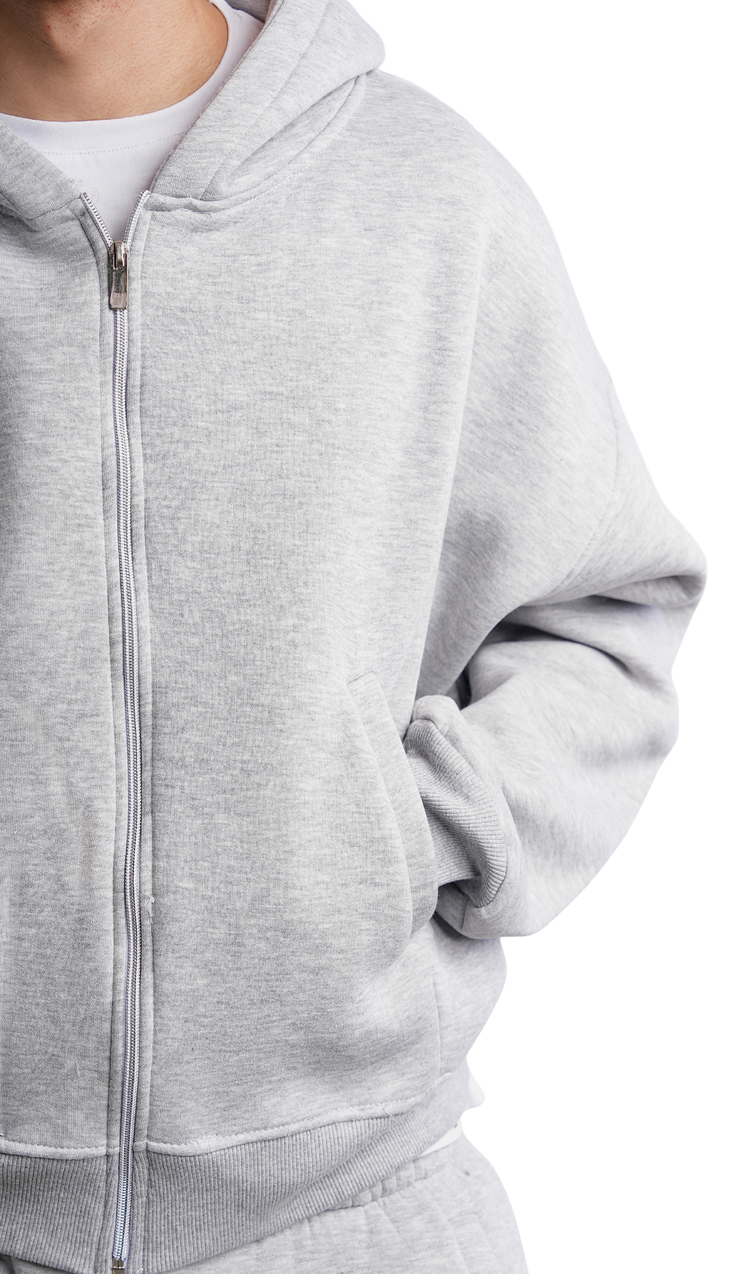 Light grey Jacket-Cropped fit