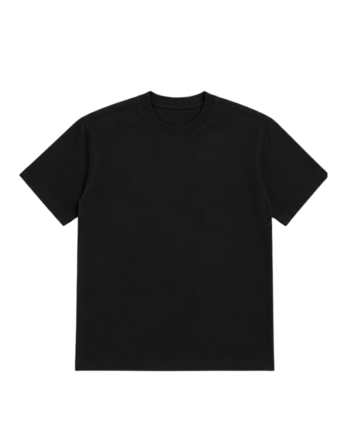 Black Regular Fit Tshirt