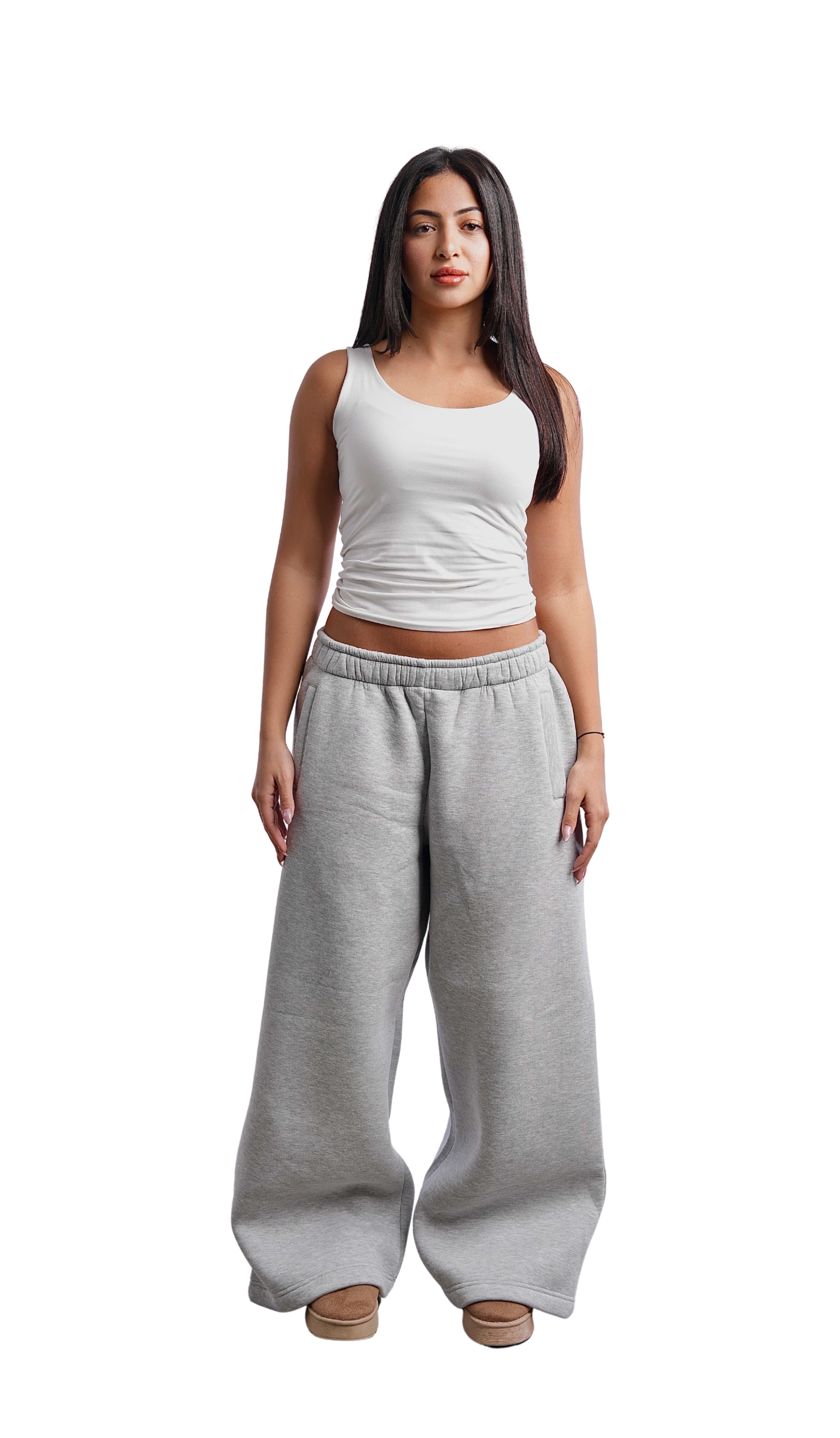 light grey sweatpants