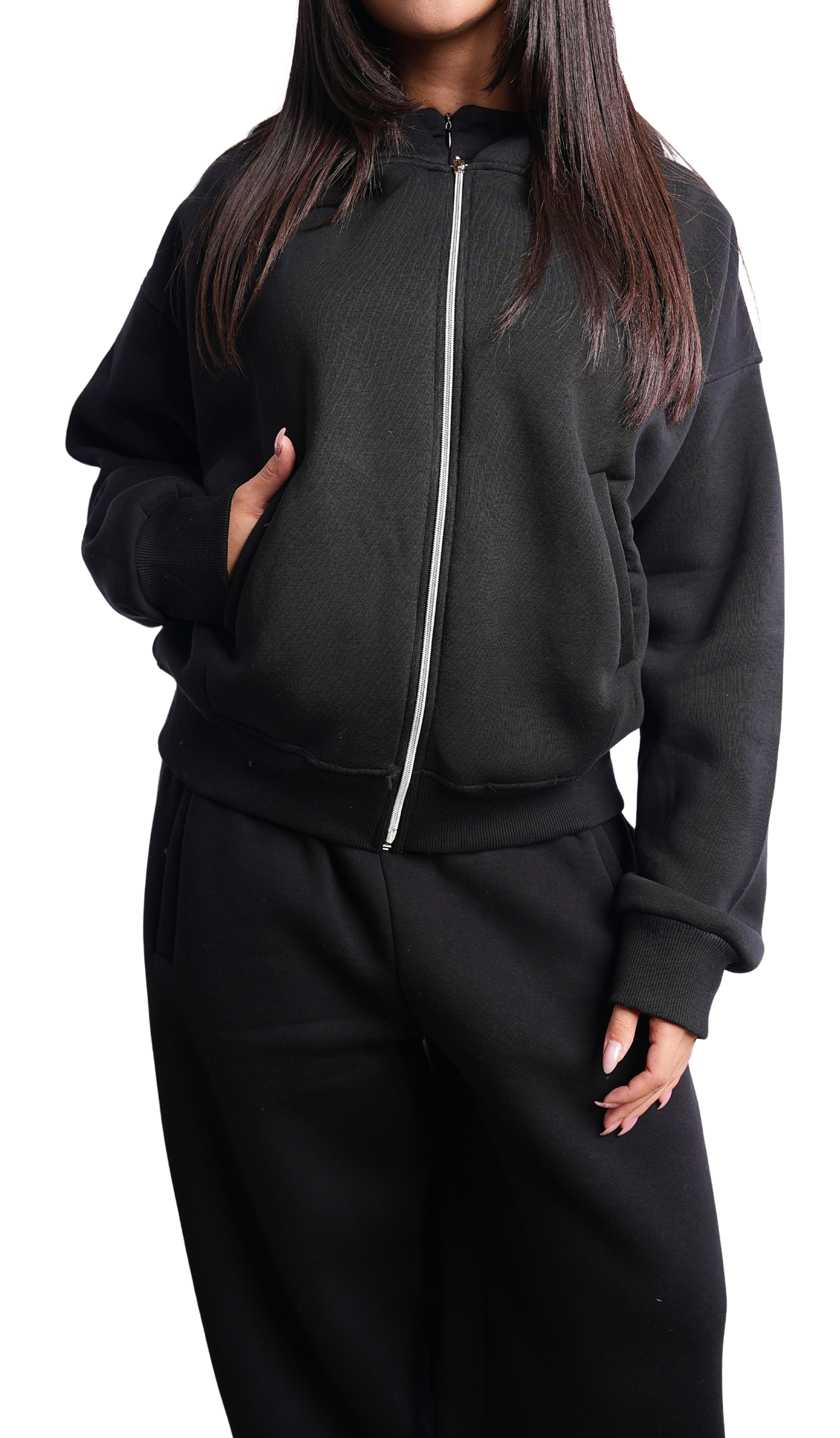 Black Jacket-Cropped Fit