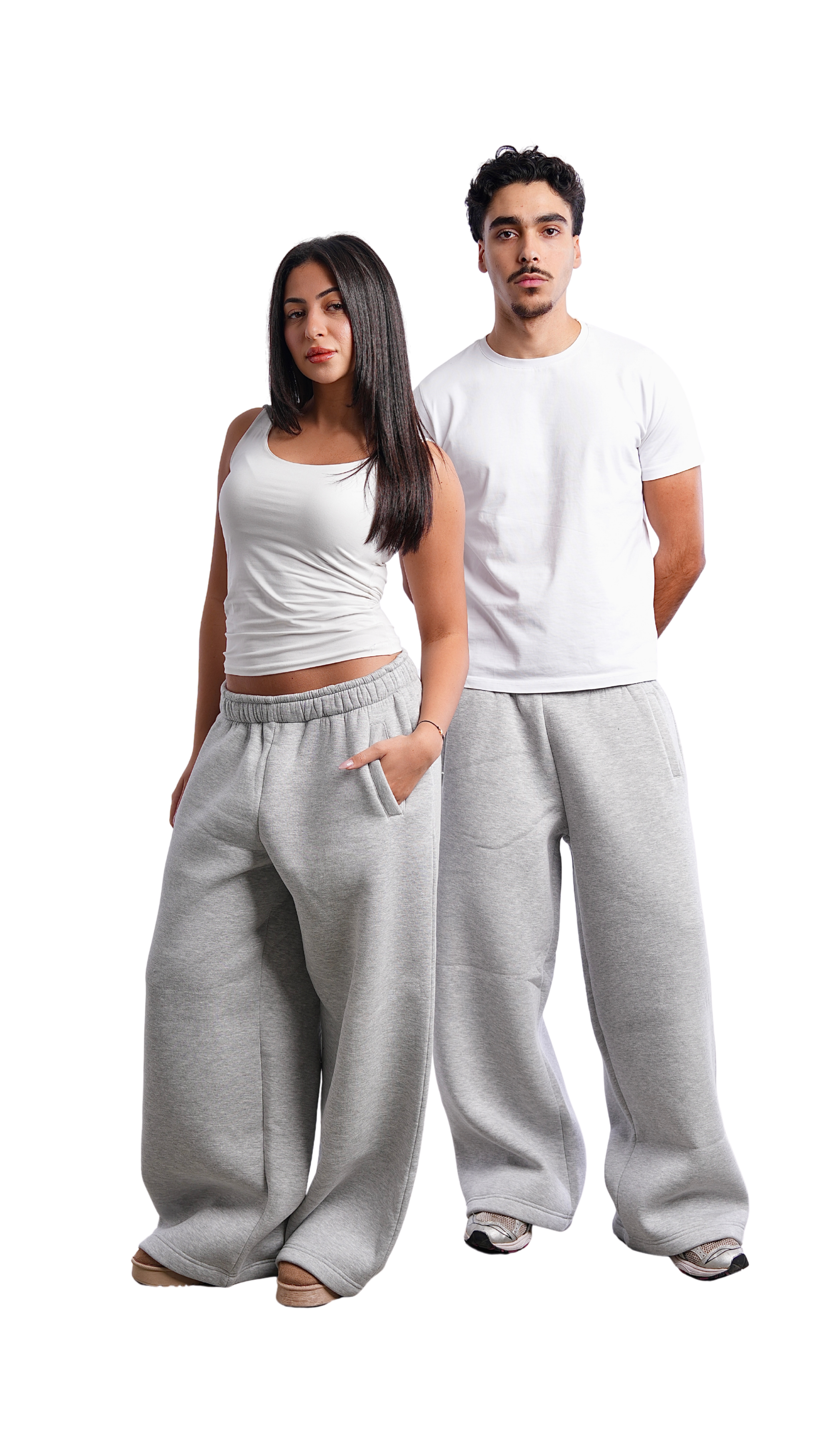 light grey sweatpants