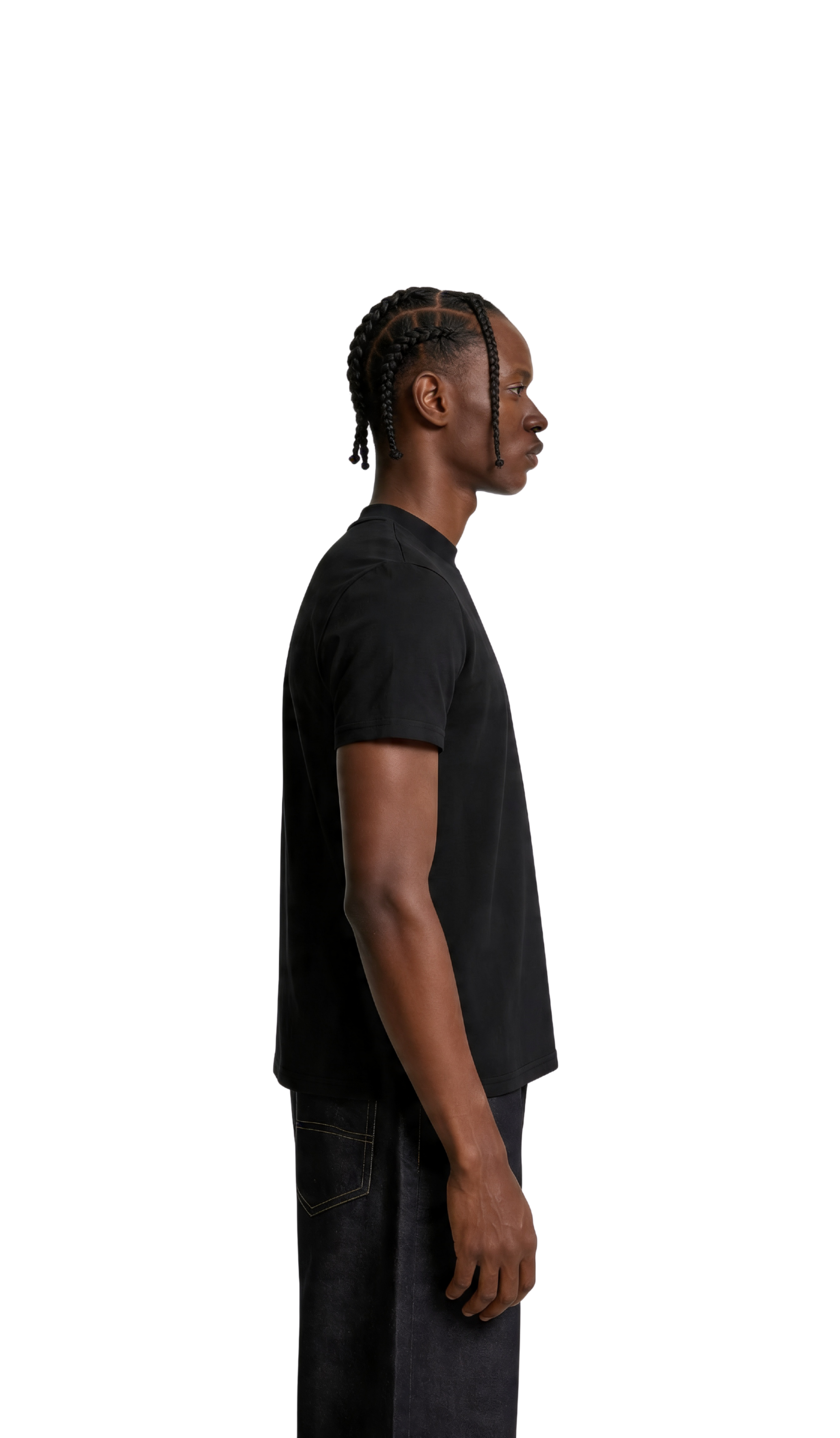 Black Regular Fit Tshirt