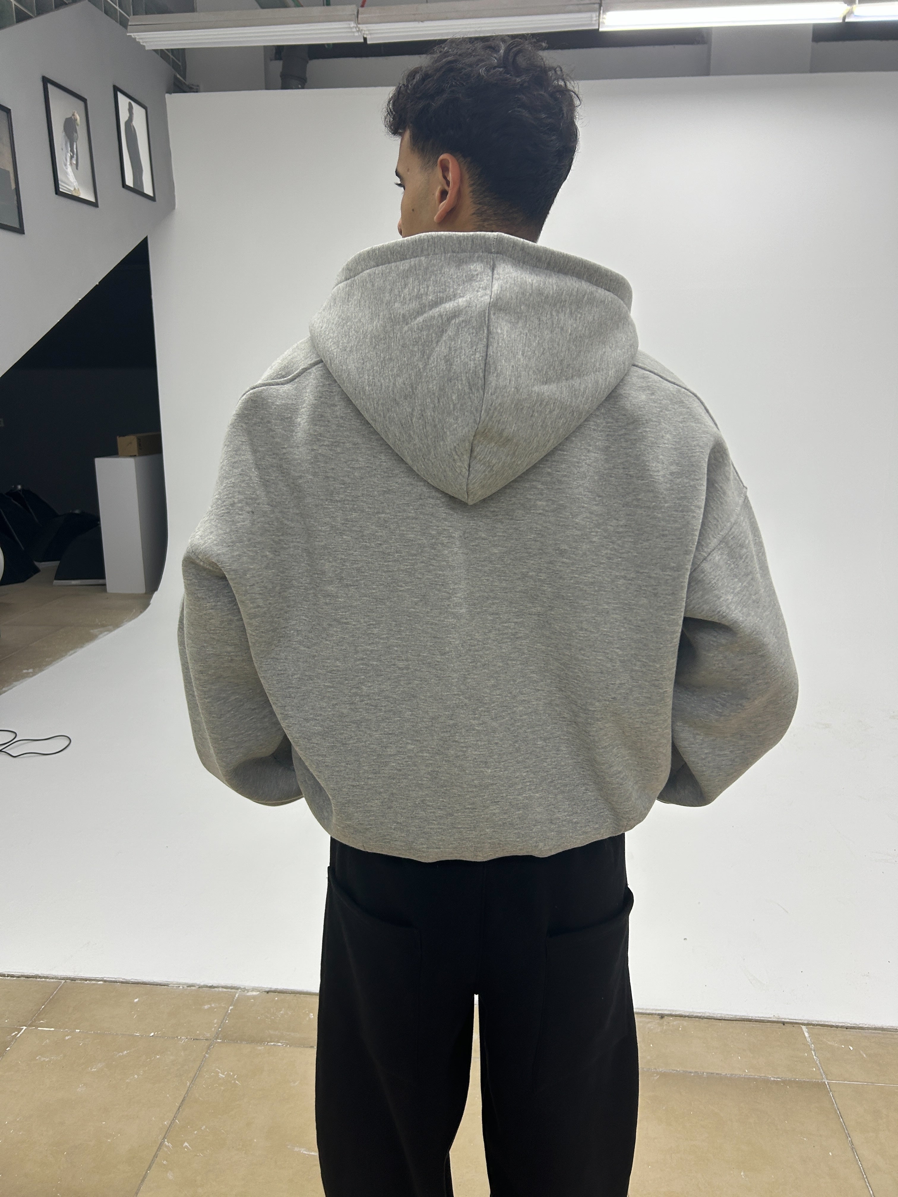 Light grey Jacket-Cropped fit