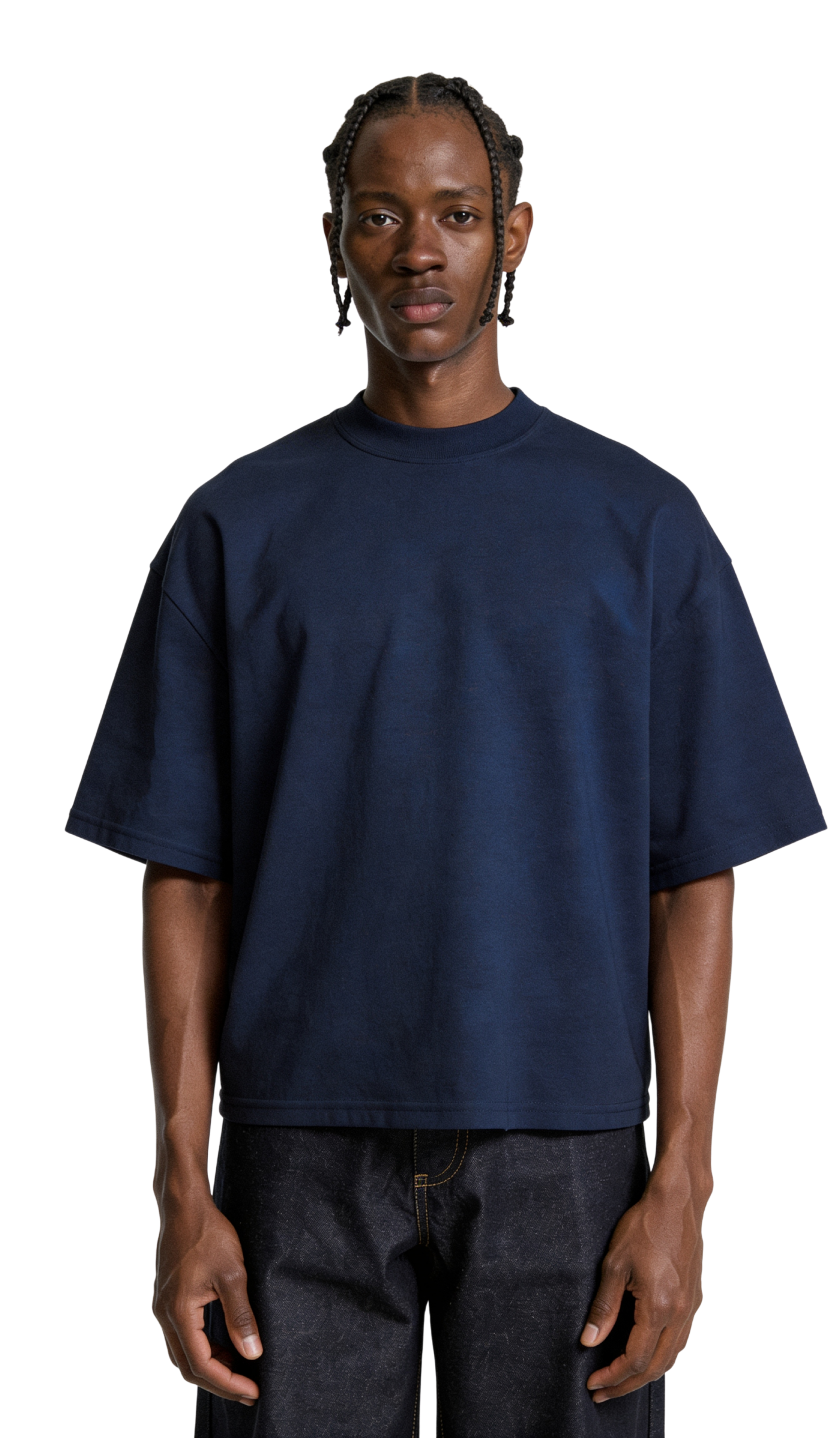 Navy Boxy Tshirt